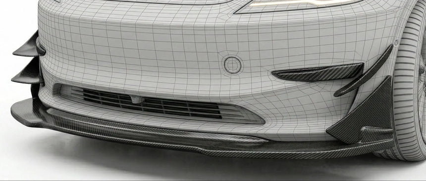 tesla3frontsplitterpolmeannevomax - Polemann